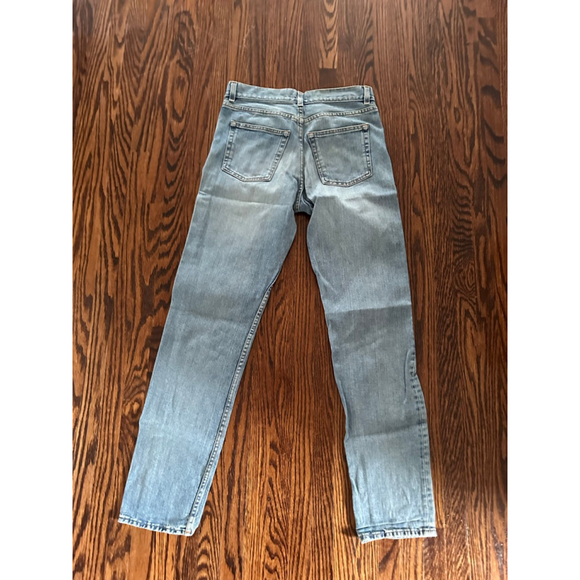 Women's Acne Studios Blue Straight bky festival Leg Jeans Size 25 - Picture 4 of 11